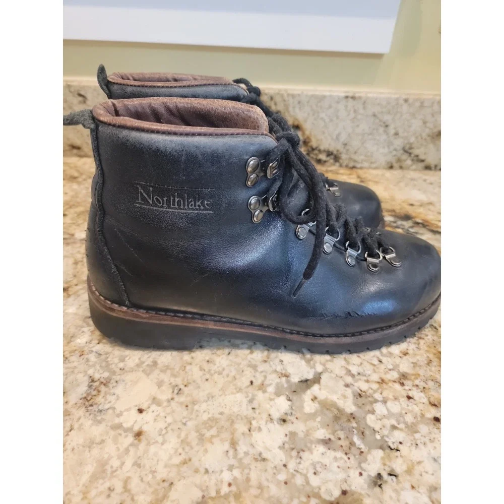NORTHLAKE Mountaineer Leather  Men's 10 M Hiking Mountain Climbing Boots N7060